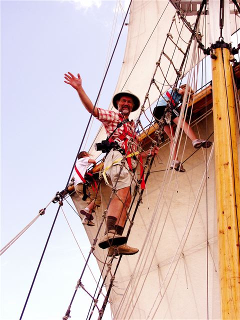 webmanager's jaunty wave (on the way up!)