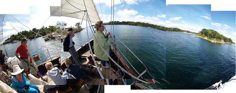 threading behind Whiskey Island, 270 degree panorama