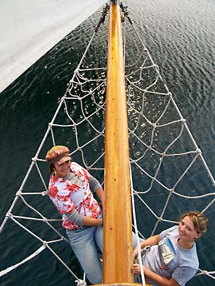 break time under the bow sprit